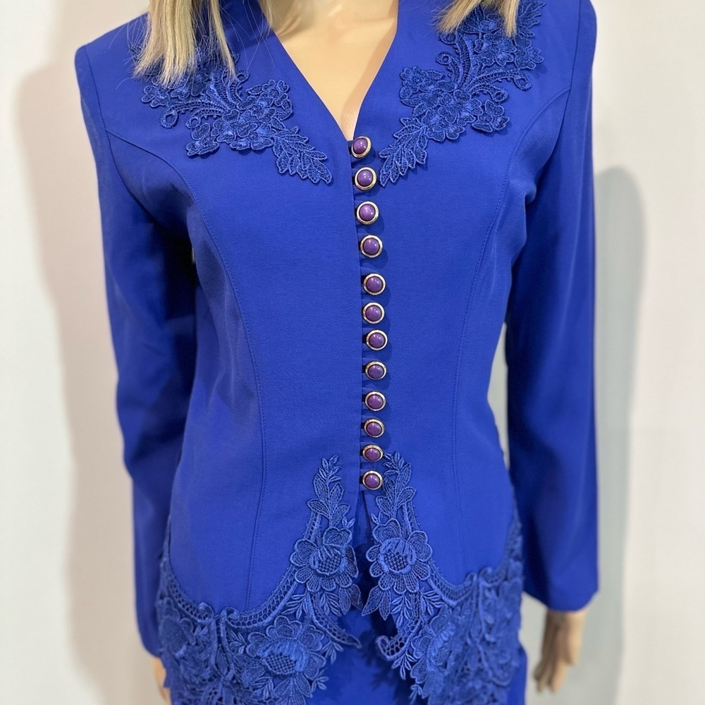 Joseph Ribkoff  Blue Skirt Suit Size 6